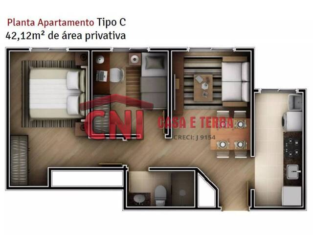 #3529 - Apartamento para Venda em Curitiba - PR